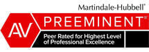 Martindale-Hubbell | AV Preeminent | Peer Rated For Highest Level of Professional Excellence